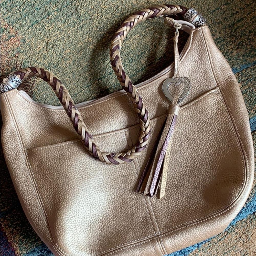 Classy soft pebbles leather Brighton hobo bag